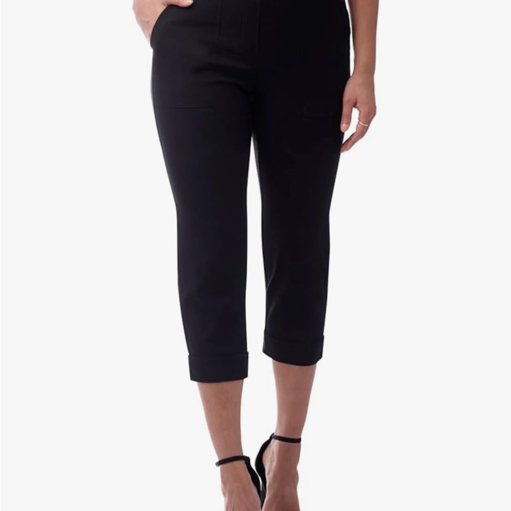 Rekucci women’s pull on cargo crop pants-mid rise stretch size 4